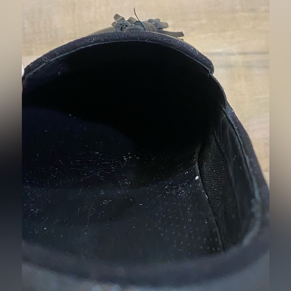 Fitflop Womens black loader slipper shoes tassel well worn - Picture 9 of 9